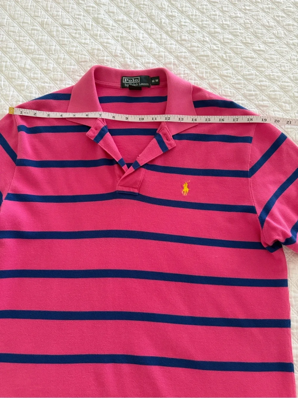 Ralph Lauren Kids Magenta Polo with Navy Stripes